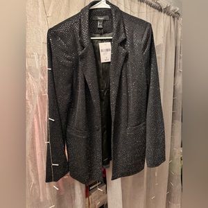 Forever 21 Glitter and Sequins Blazer